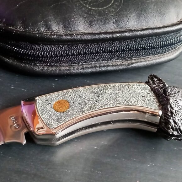 Stunning "The Timber Wolf" Collectors folding Knife by the Franklin Mint - Picture 4 of 12